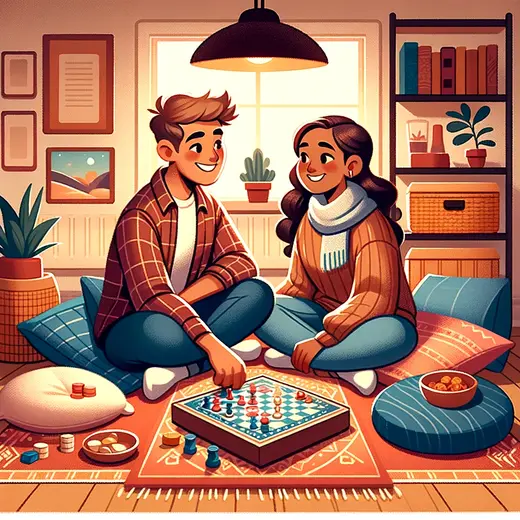 couple playing a relationship game to strengthen their bond