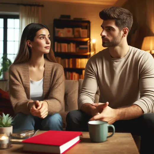 couple engaging in a conversation about relationship awareness